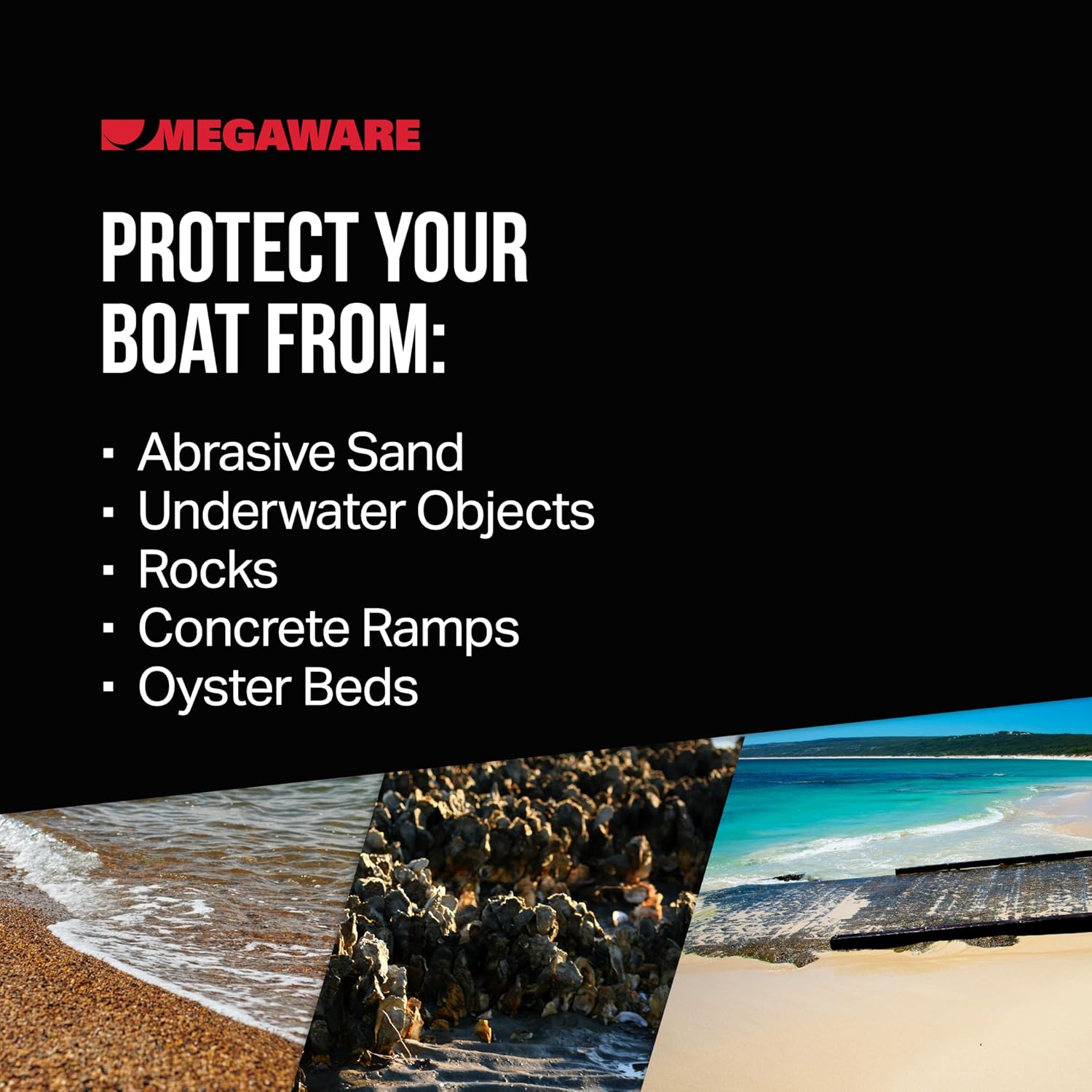 MEGAWARE KEELGUARD Self-Adhesive DIY Keel Guard 5-Inch Wide (9 Standard Lengths, 11 Colors)