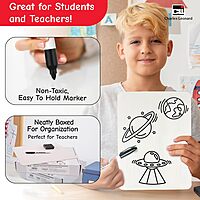 CHARLES LEONARD Dry Erase Lapboard Class Pack with Markers and Erasers