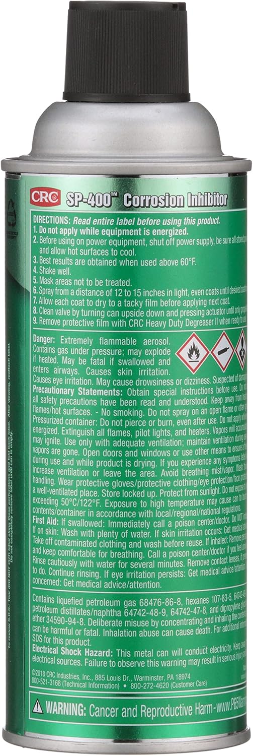CRC SP-400 Corrosion Inhibitor Long-Term Indoor/Outdoor Protection