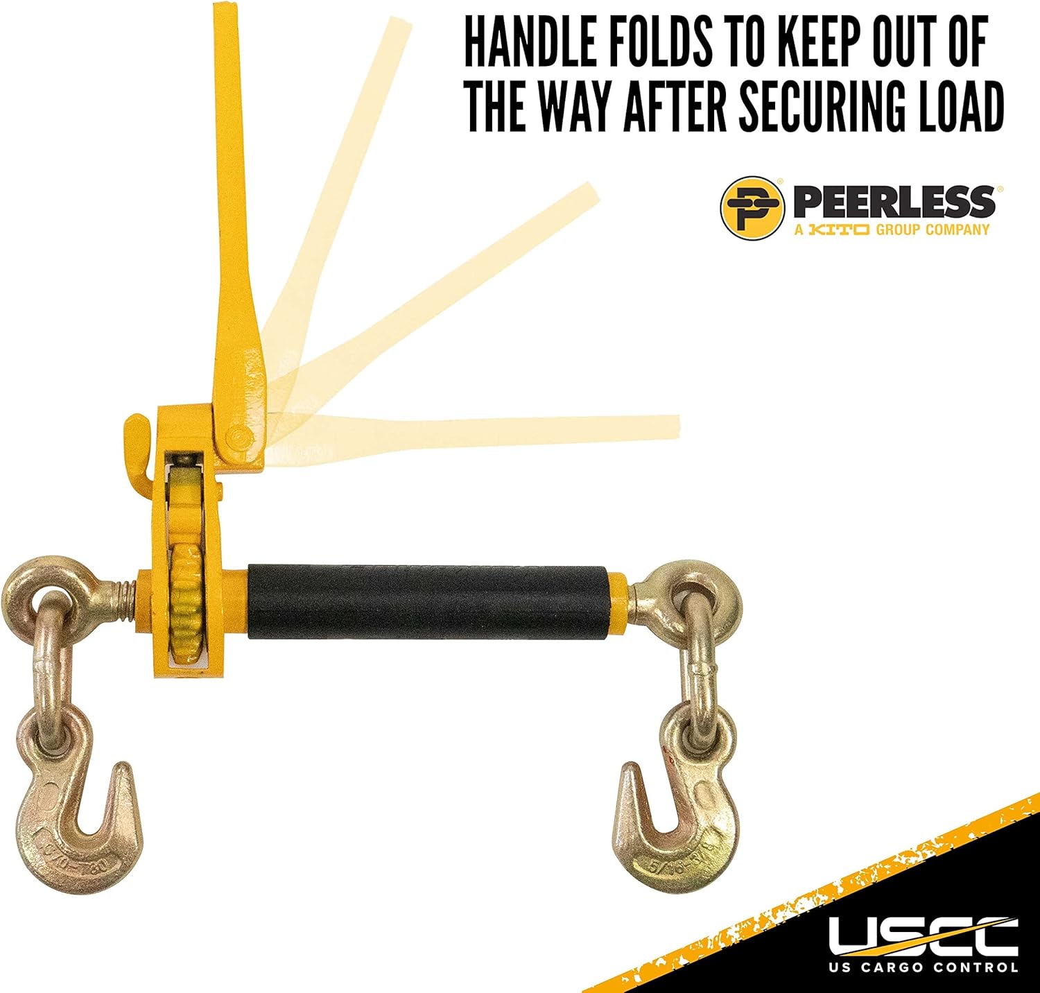 US Cargo Control Peerless QuikBinder Plus Ratchet Load Binder for 5/16 Inch - 3/8 Inch Grade 70 or 80 Chain - 7