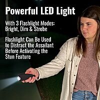 MACE Ergo Stun Gun - Rechargeable with LED Flashlight
