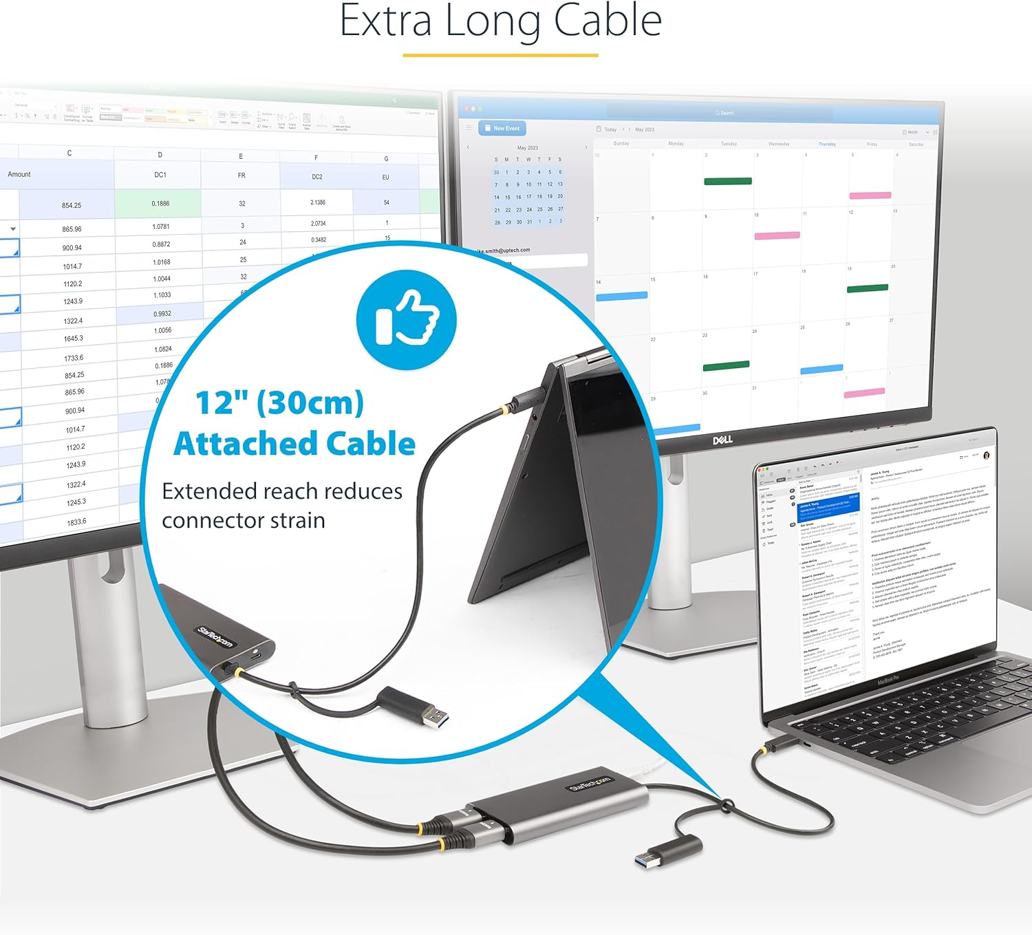 StarTech.com USB-C/USB-A Dual HDMI Multiport Adapter