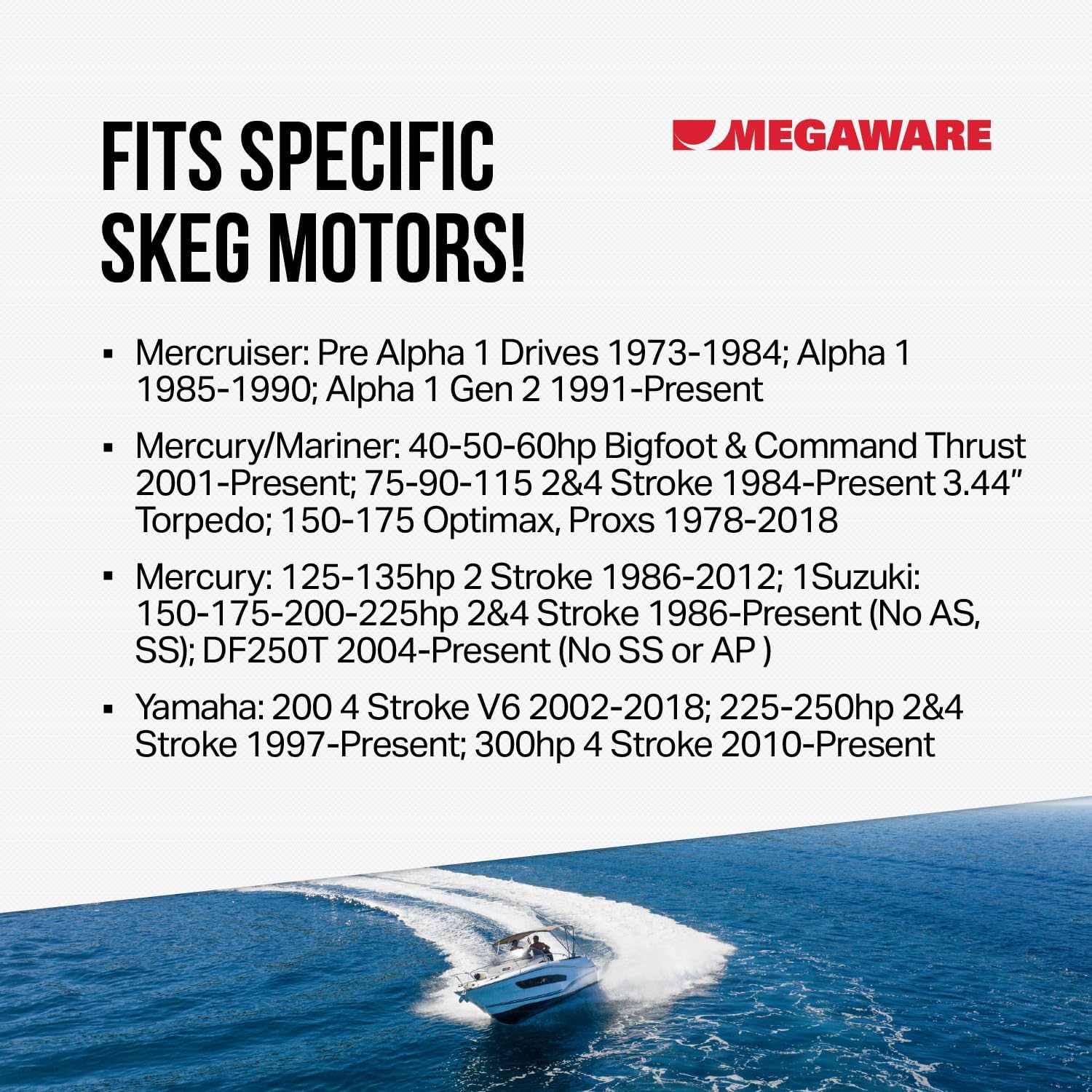 Megaware SkegPro 655 - Protects Against Damage from Ramp Dragging, Rocks
