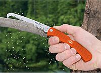 OUTDOOR EDGE Flip N' Saw / Flip N' Zip Folding Saw with 65Mn Spring Steel and Triple-Ground Teeth