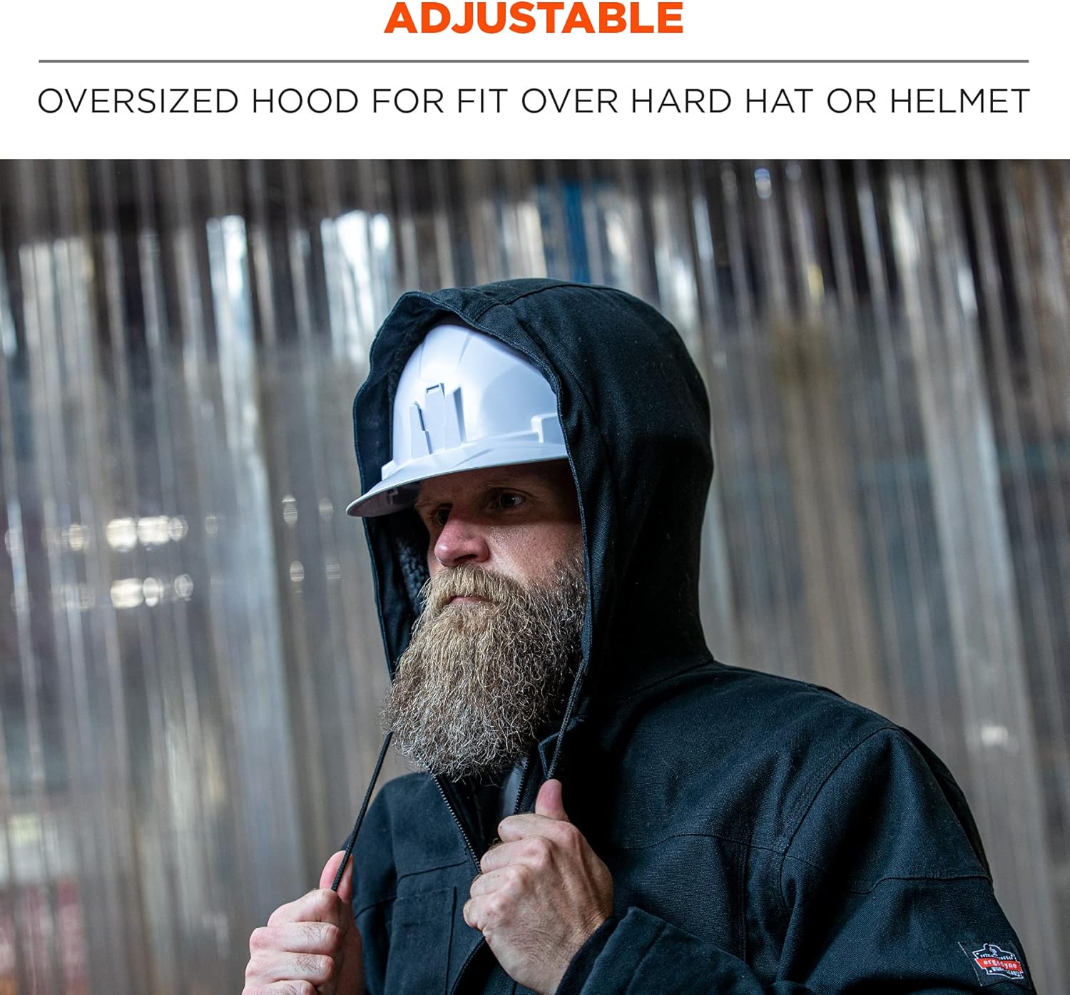 Ergodyne N-Ferno 6468 Heavy-Duck Canvas Work Jacket, Sherpa Lined