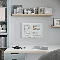 U BRANDS Magnetic Dry Erase Board, Silver Aluminum Frame