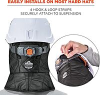 N-Ferno 6952 3-Layer Quilt Shoulder Winter Liner, Foam/Polyester/Sherpa, One Size Fits Most, Black