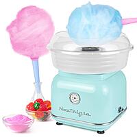 Nostalgia Classic Countertop Cotton Candy Machine, Manual, Retro Vintage Candy Maker Includes 2 Reusable Cones & Scoop