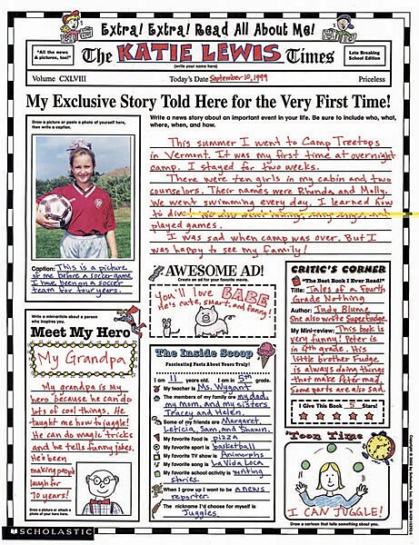 Scholastic Read All About Me Instant Motivational Personal Poster Set, 17 x 22 Inches, Pack of 30