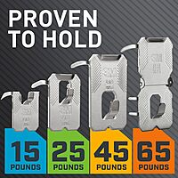 3M CLAW 25 lb. Drywall Picture Hanger with Spot Markers, Heavyweight Hanging Solution for Room Decor and Office Decor, Including Mirrors or Large Art – 4 Pack