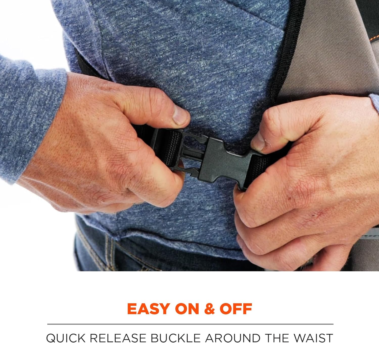 Ergodyne Arsenal 5700 Torso Length Work Tool Apron, 16-Pockets, Gray