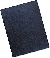 Fellowes Linen Presentation Covers, 11-1/4 Inch x 8-3/4 Inch, Navy, 200 per Pack (52113)