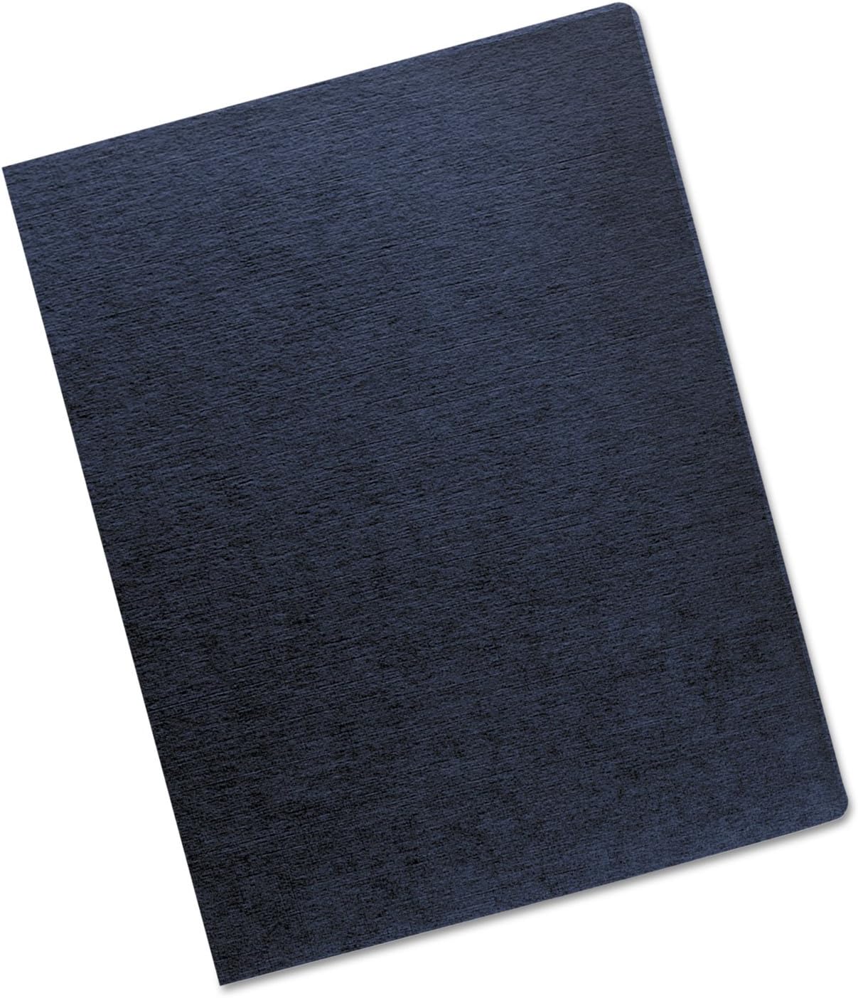 Fellowes Linen Presentation Covers, 11-1/4 Inch x 8-3/4 Inch, Navy, 200 per Pack (52113)
