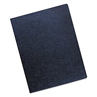 Fellowes Linen Presentation Covers, 11-1/4 Inch x 8-3/4 Inch, Navy, 200 per Pack (52113)