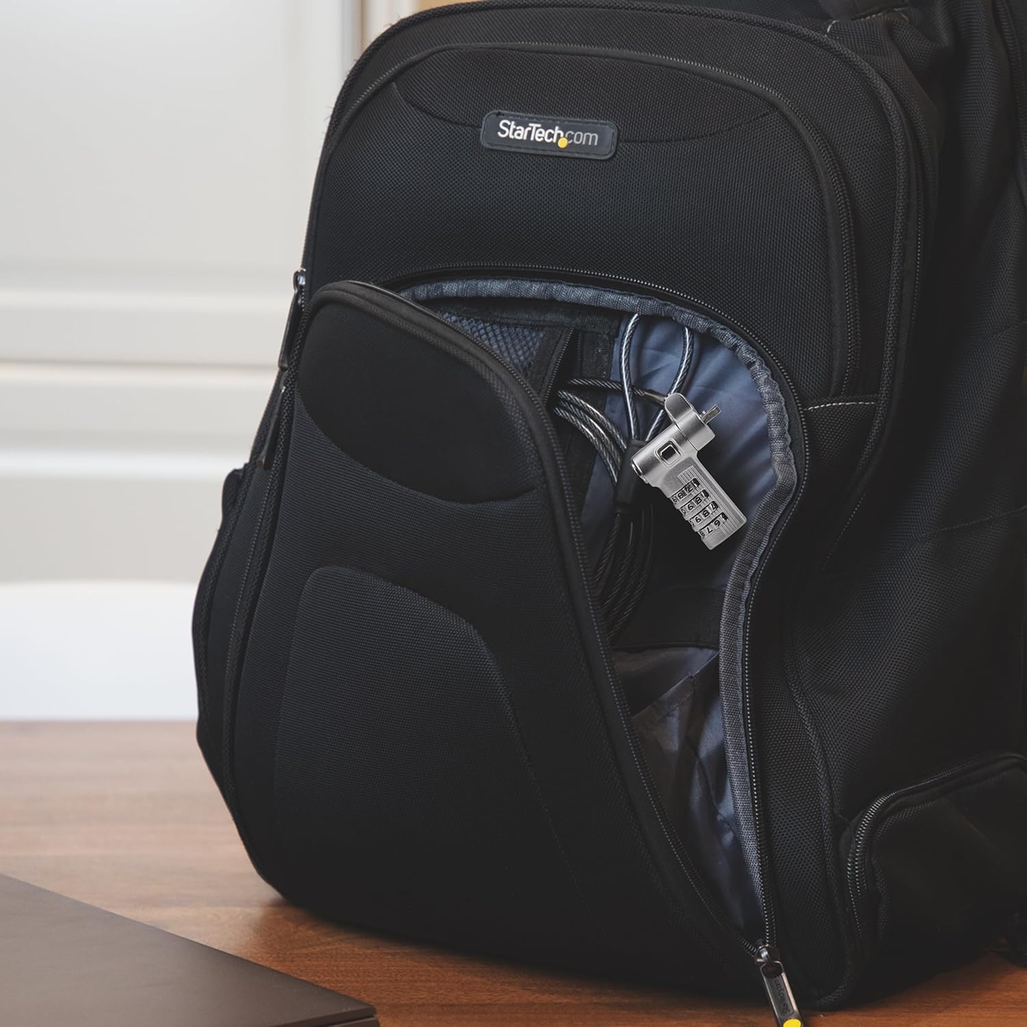 StarTech.com Universal 3-in-1 Laptop Lock 6.6ft (2m) Security Cable