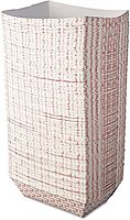 Boardwalk 30LAG500 Paper Food Baskets, 5lb Capacity, Red/white, 500/carton (BWK30LAG500)