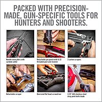 Real Avid Gun Tool Max, 37-in-1 Multitool for Gunsmithing, Includes Pliers, Wire Cutters, Knife Blade