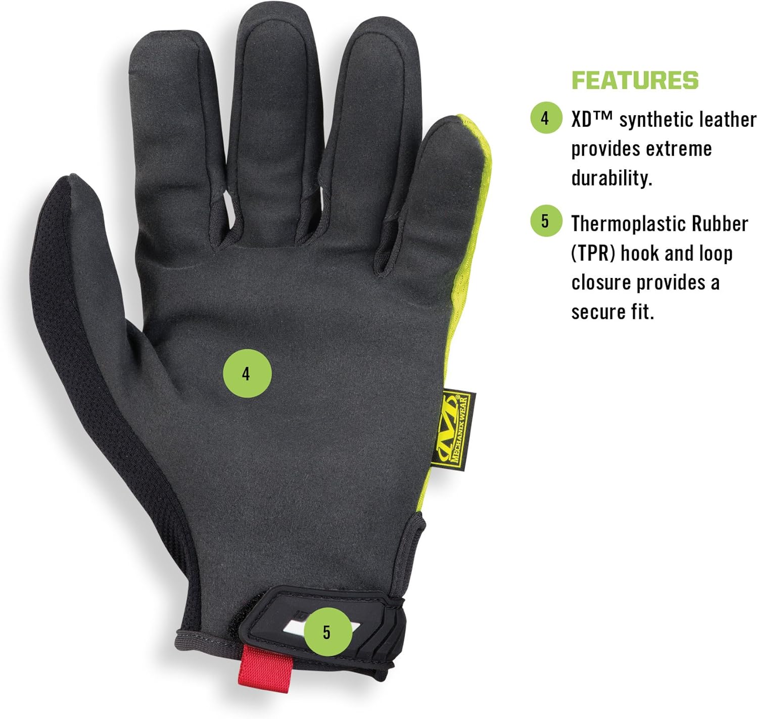 Mechanix Wear The Original Hi-Viz Gloves - High-Visibility Work Gloves