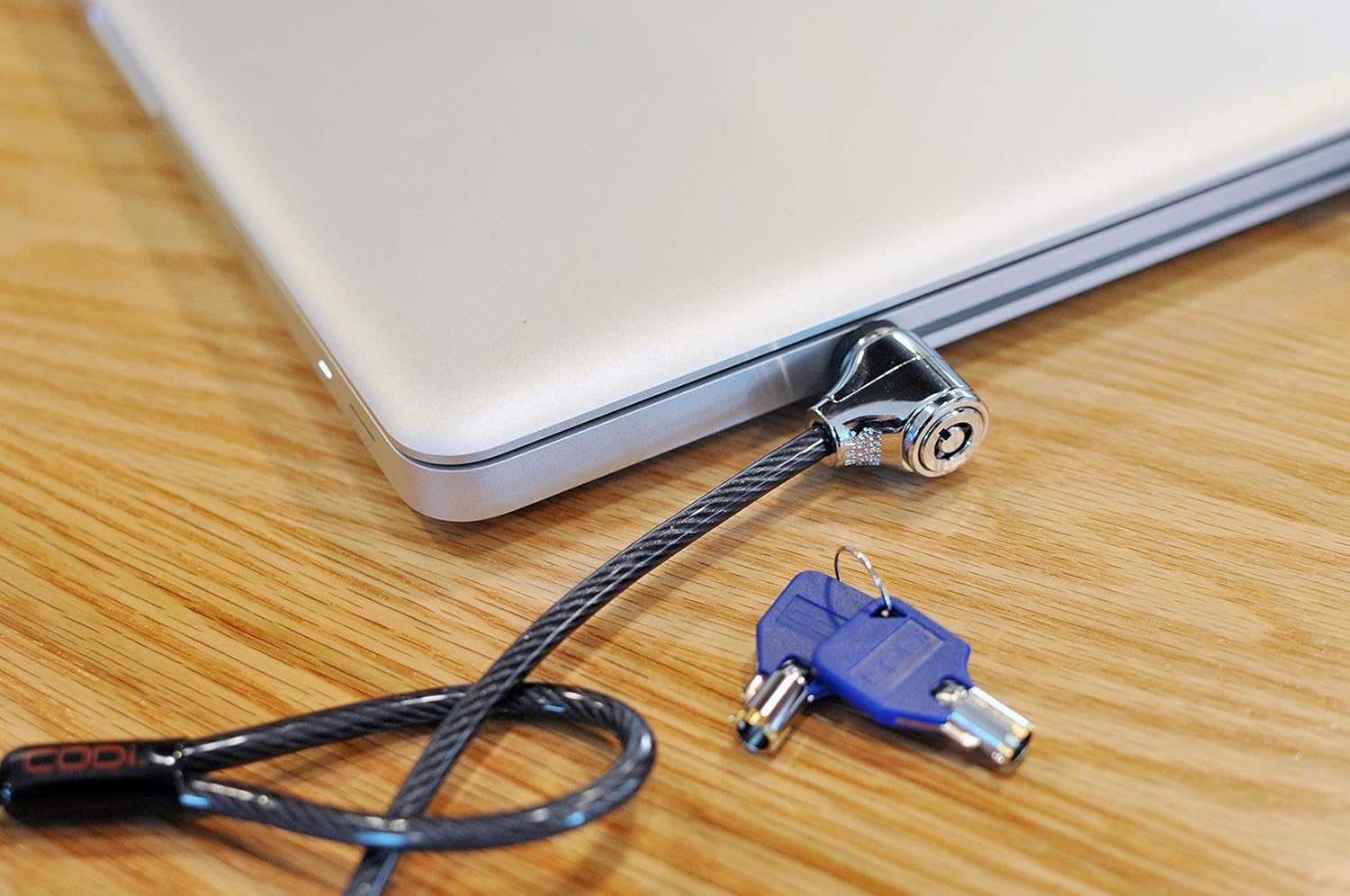 CODi Key Cable Lock, Black (A02001) - Integrated Security Solution for Laptops, Desktops and Monitors