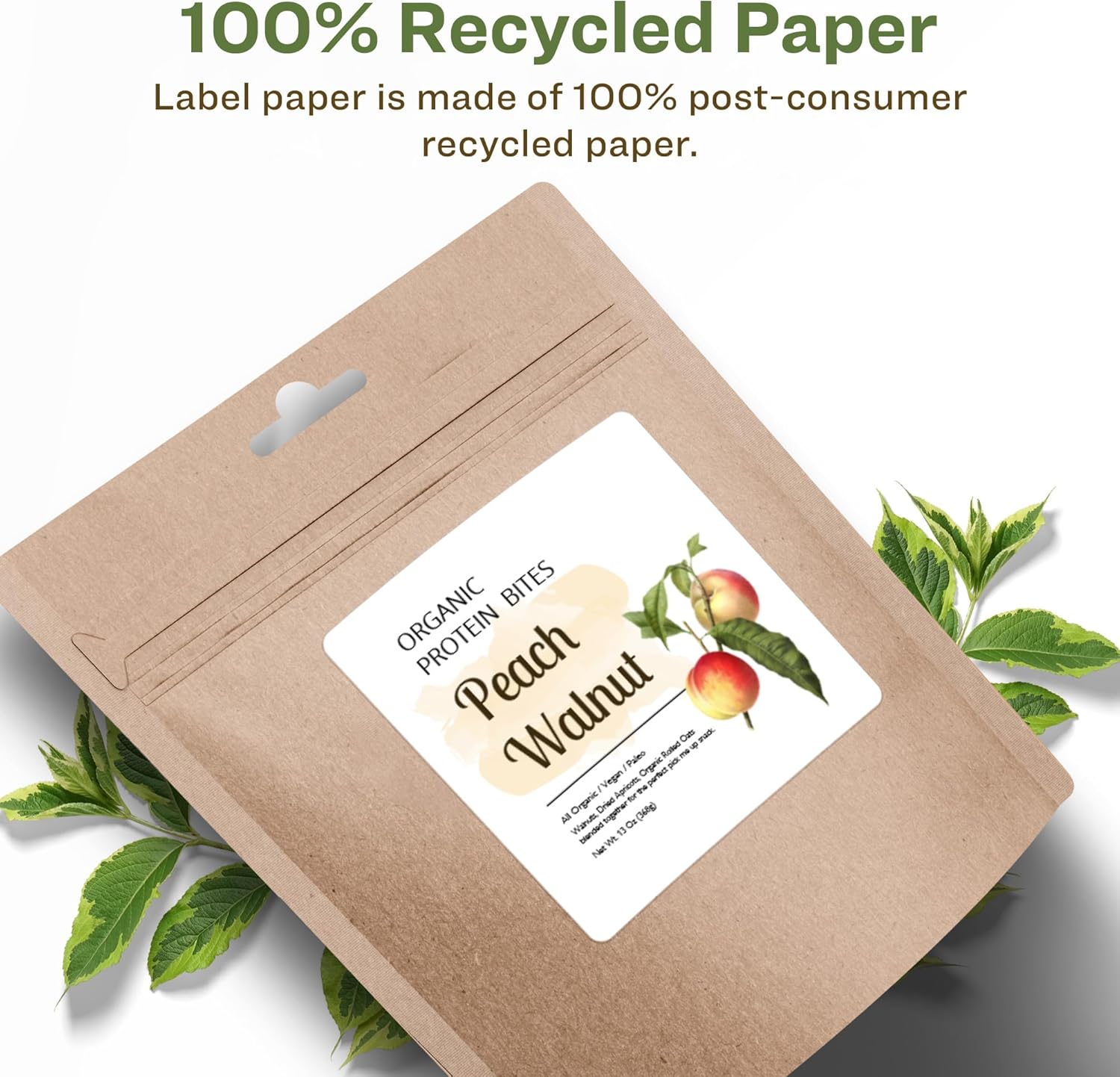 AVERY EcoFriendly Matte White Recycled Square Labels 2.5" x 2.5"
