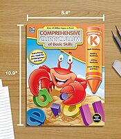 Comprehensive Curriculum of Basic Skills Kindergarten Workbooks All Subjects, Kindergarten Math, Reading Comprehension