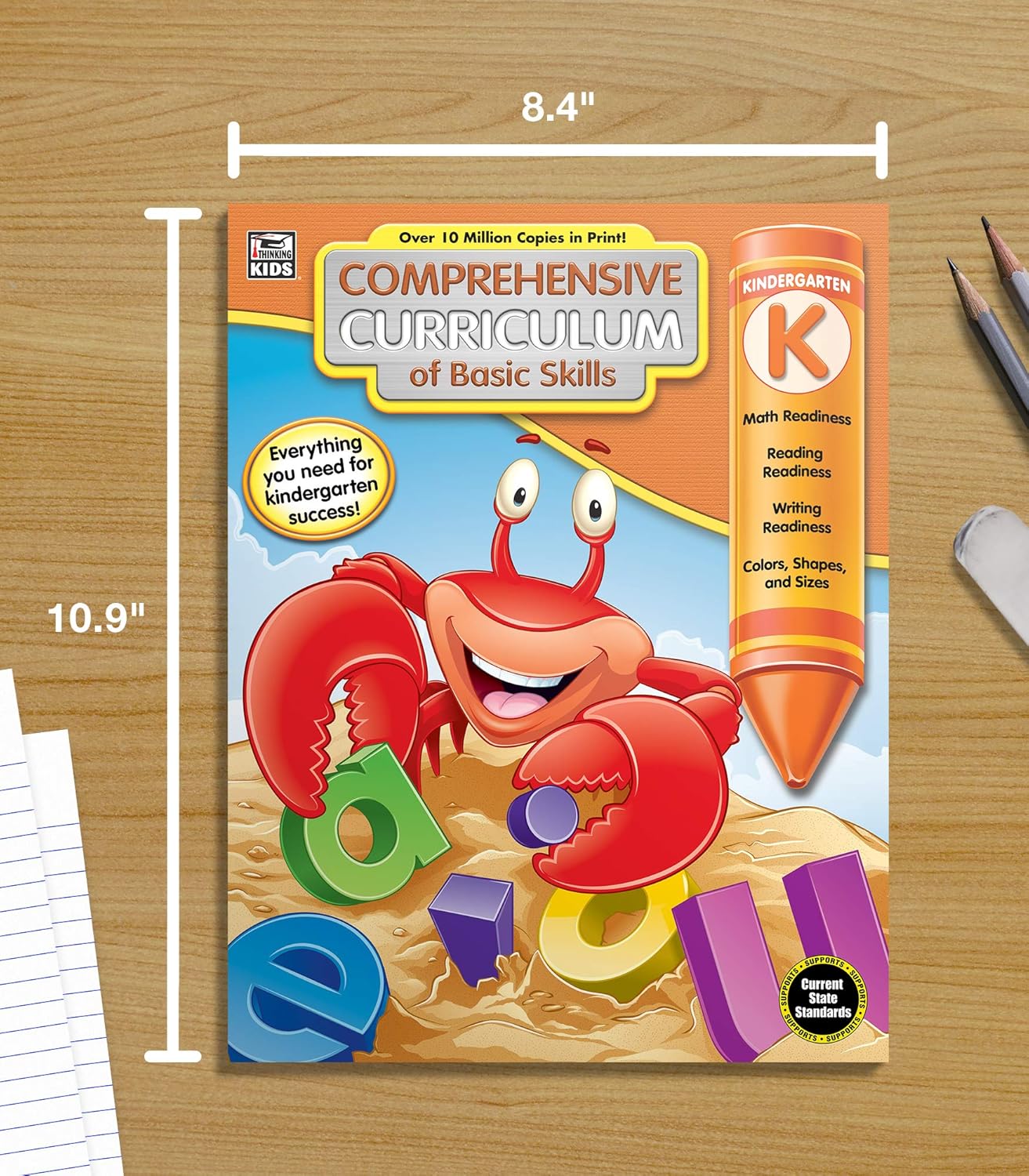 Comprehensive Curriculum of Basic Skills Kindergarten Workbooks All Subjects, Kindergarten Math, Reading Comprehension