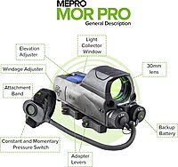 MEPROLIGHT MEPRO MOR Multi-Purpose Reflex Electro Optic Mil-Spec Red Dot Sight