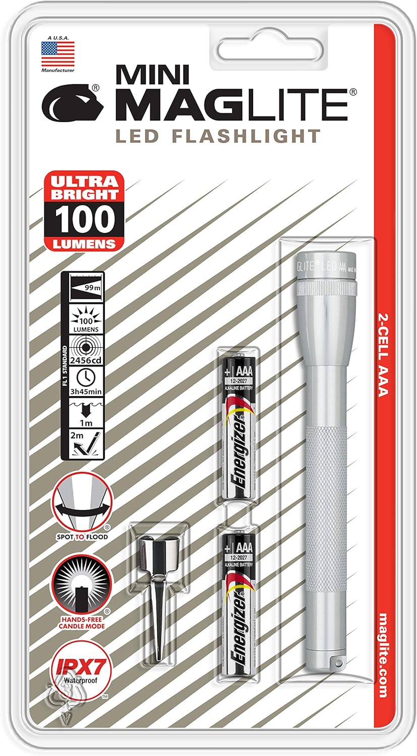 MAGLITE Mini LED 2-Cell AAA Flashlight