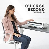 Fellowes 125 Thermal Laminator Machine with Laminating Pouch Starter Kit, 12.5 inch