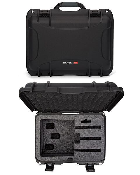 Nanuk 918 Waterproof Hard Gun Case for Revlovers with Custom 3UP Foam Insert Black