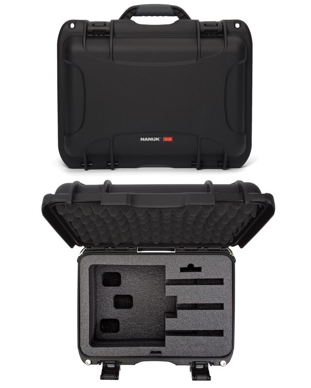 Nanuk 918 Waterproof Hard Gun Case for Revlovers with Custom 3UP Foam Insert Black