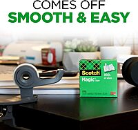 Scotch Tape Refill, 1in x 1296in, Matte Clear, Pack of 1 roll