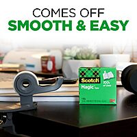 SCOTCH Magic Tape, 3/4 in x 1000 in Matte Invisible