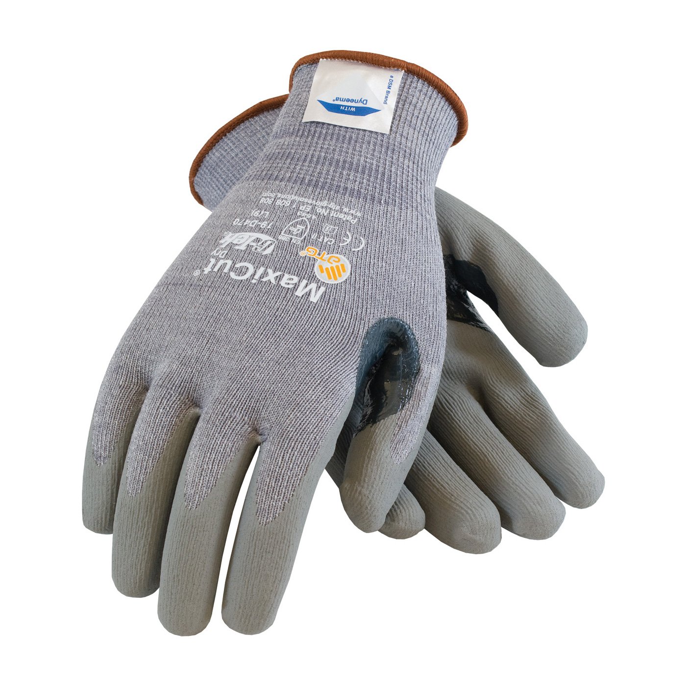 PIP Large MaxiCut Dyneema Engineered Yarn And Nylon Cut Resistant Gloves With Micro-Foam Nitrile Coating