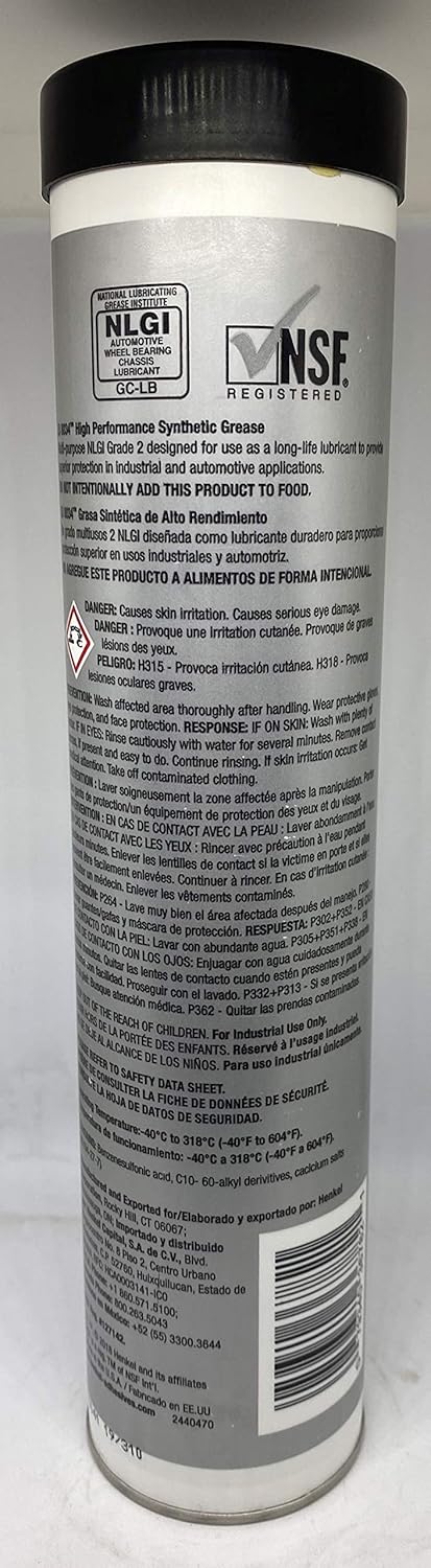 LOCTITE LB 8034 High Performance Synthetic Grease Cartridge 400 Gram