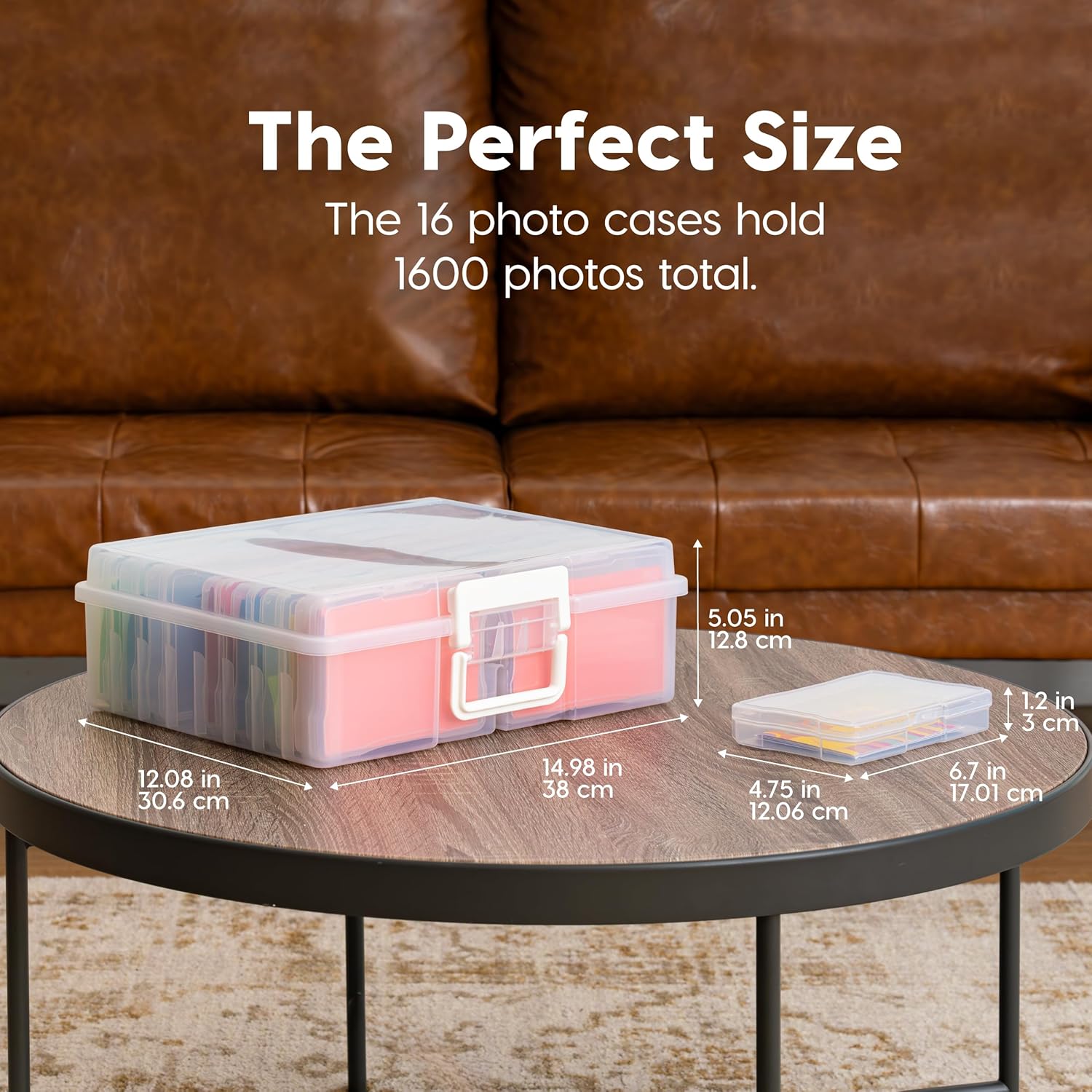 IRIS USA Photo & Craft Keeper with Removable 4" x 6" Inner Cases