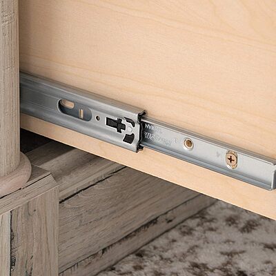 Sauder Palladia Executive Desk with Keyboard Tray and Cord Management