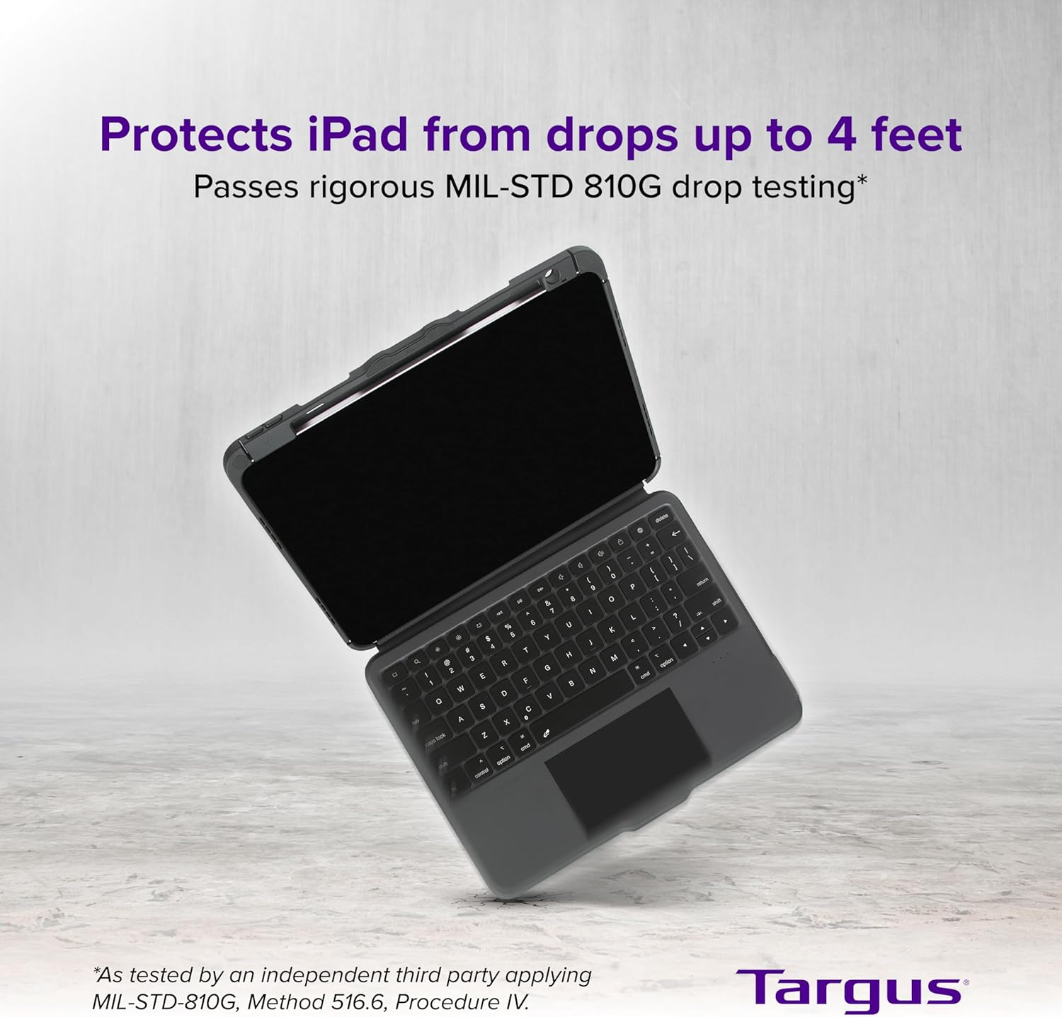 Targus VersaVu Bluetooth Keyboard Case for iPad Pro 11-inch (M4) – 360 Degree Rotation, Backlit Keys, Multi-Touch Trackpad