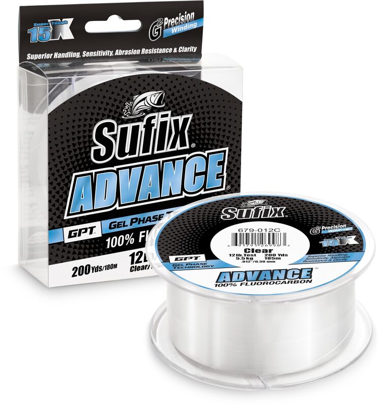 SUFIX Advance Fluorocarbon Filler Spool 200 Yards
