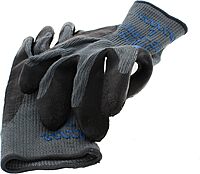 845-330L-09 Dispose Gloves Natural Rubberpalm Reinforced Large Size 9 Pack - 12