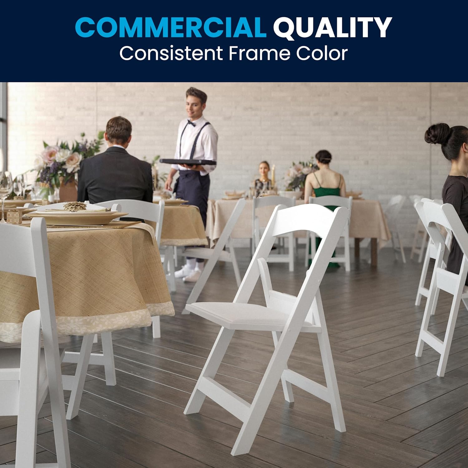 Flash Furniture Hercules Series Folding Chair - Resin Event Chair