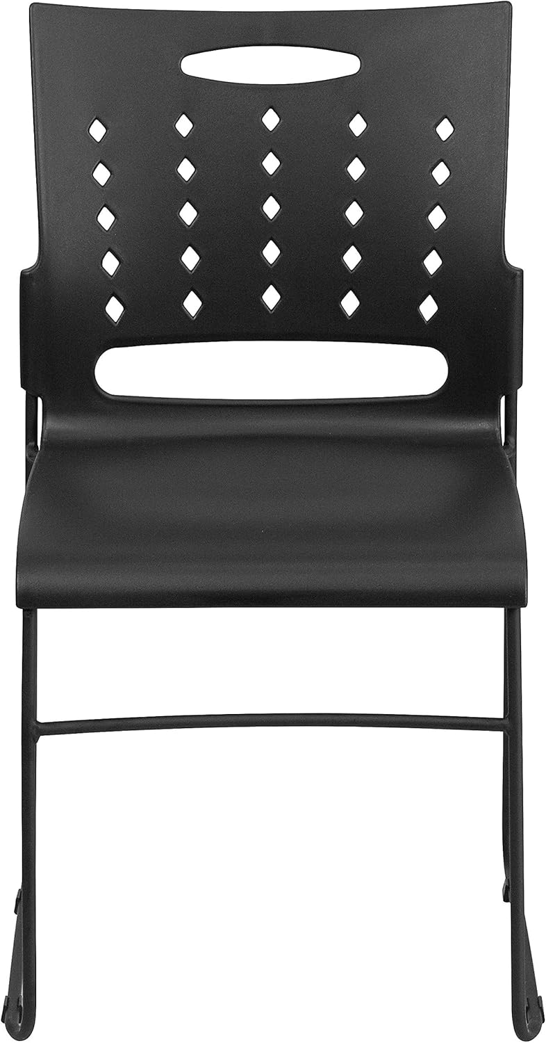 Flash Furniture HERCULES Series 881 lb. Capacity Sled Base Stack Chair with Air-Vent Back