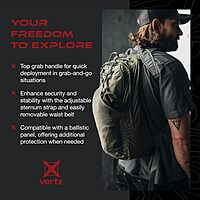 VERTX Long Walks Pack 15L Tactical Backpack Concealed Carry EDC Gear Bag