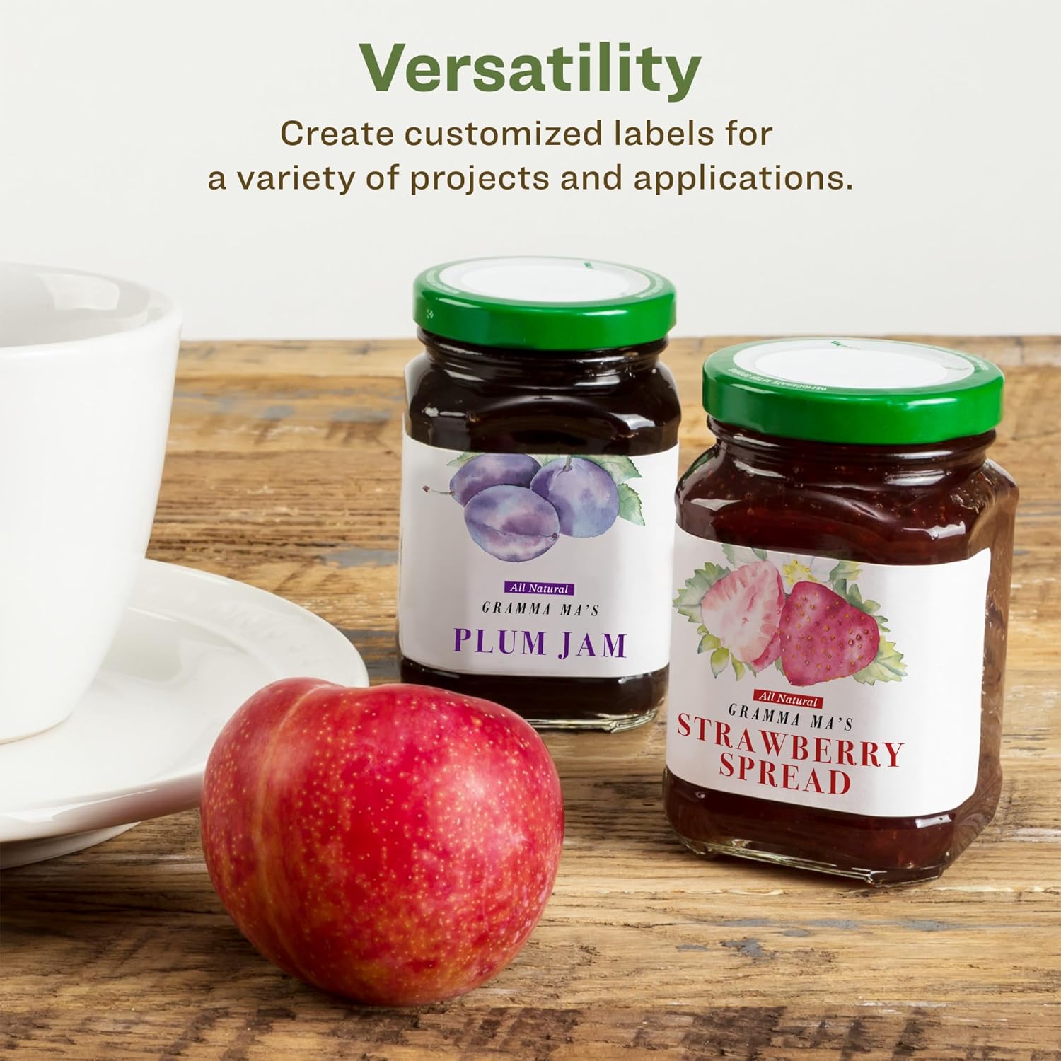 Avery EcoFriendly Matte White Recycled Rectangle Labels, 2" x 3", Print-to-The-Edge, Permanent Adhesive