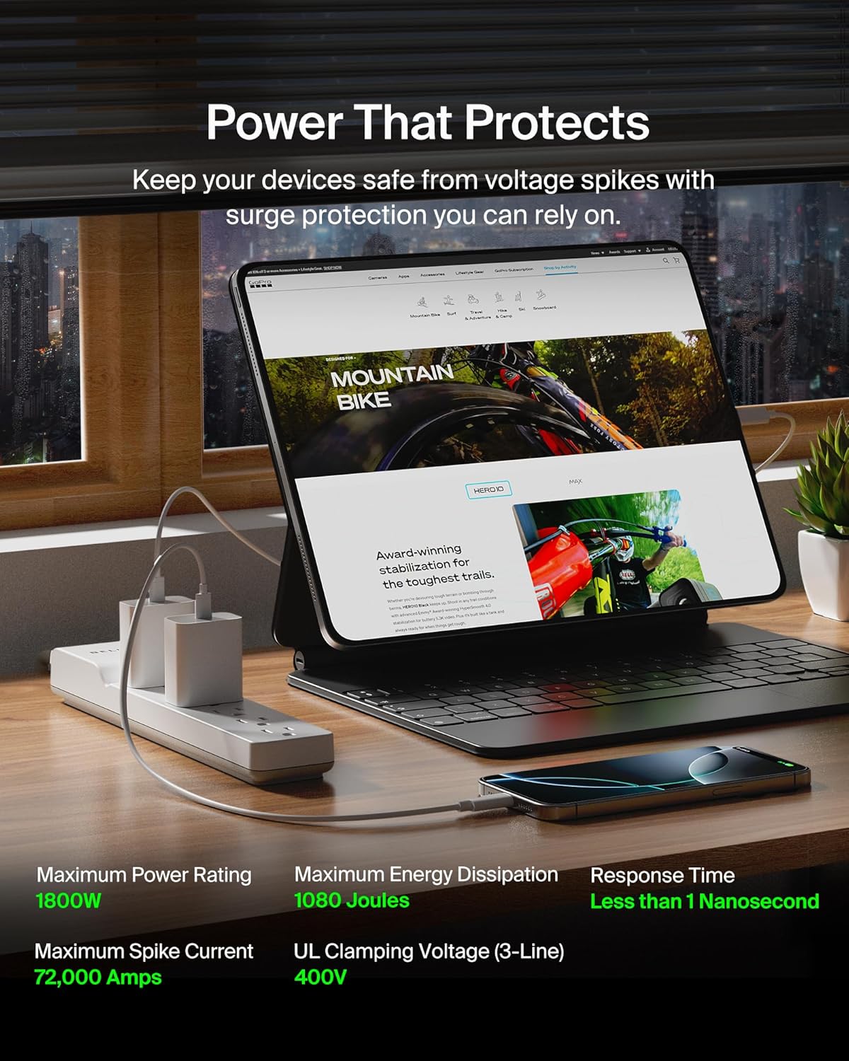 Belkin 6-Outlet Surge Protector Power Strip