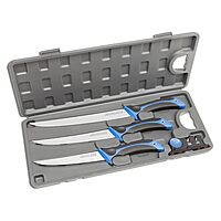 OUTDOOR EDGE Fillet Knife Set | ReelFlex Pak (5-Piece) - 6", 7.5" & 9.5" German Stainless Blades