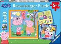 Peppa Pig 49 Piece Jigsaw Puzzle 3 Pack