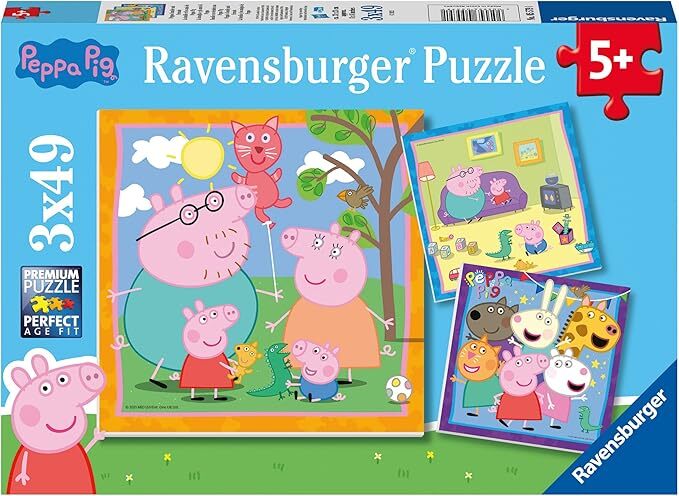 Peppa Pig 49 Piece Jigsaw Puzzle 3 Pack