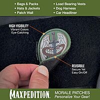 MAXPEDITION Sword Caduceus 3D PVC Morale Patch