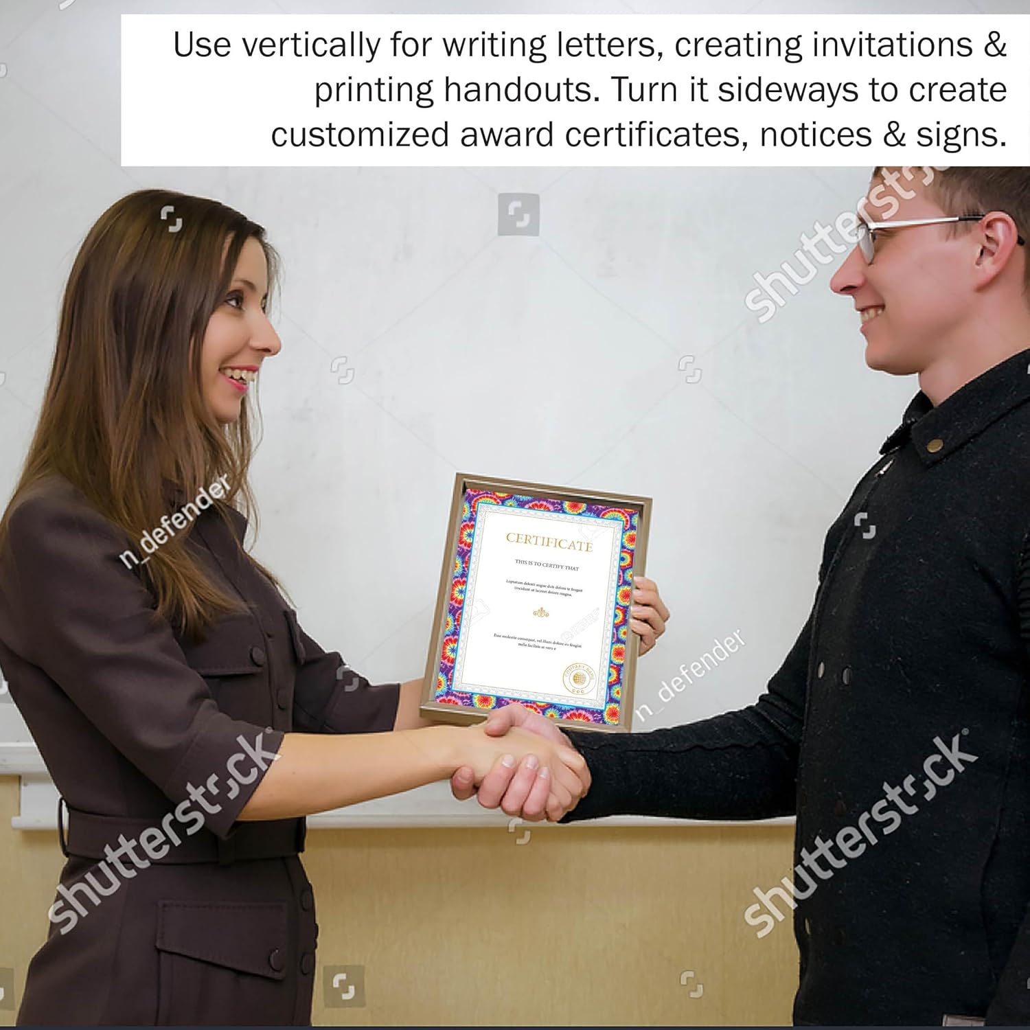 BARKER CREEK Designer Decorative Computer Paper, Letter 8.5 x 11, 100 Sheets